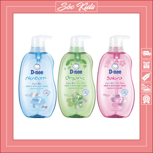 Sữa Tắm Gội Dnee Kid Thái Lan Cho Bé Từ Sơ Sinh (Chai 380ml)